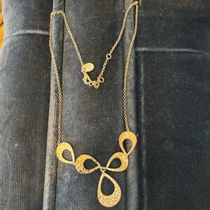 Sterling Silver 925 AV Goldtone Necklace Ajustable length likely from Nordstrom